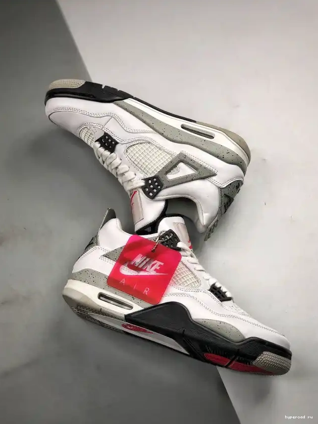 OG Air White (nike) Cement 4 Jordan 840606-192 0417